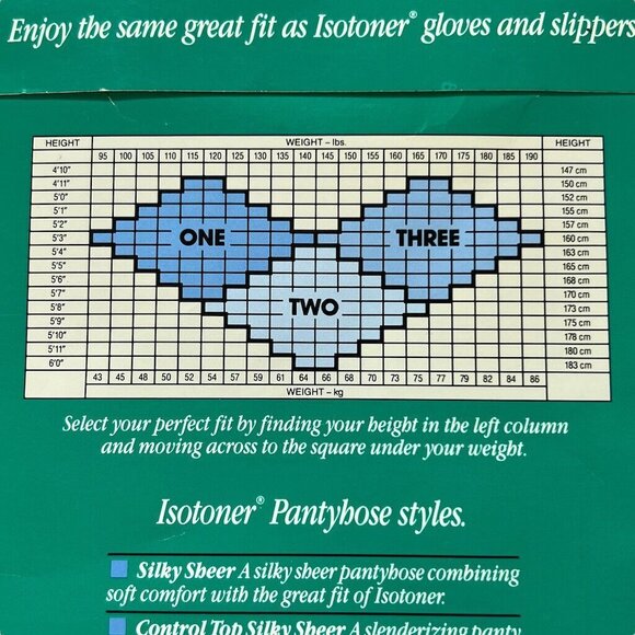 Isotoner Size 2 Silver Cloud 504 Pantyhose Control Top  Silky Sheer Sandlefoot - Picture 5 of 6